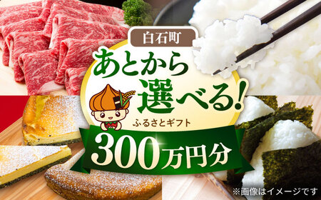 [あとから選べる]白石町ふるさとギフト 300万円分&nbsp;/ あとから寄附 あとからギフト あとからセレクト 選べる寄付 選べるギフト 寄附 300万円 3000000円 肉 米 海苔 九州 