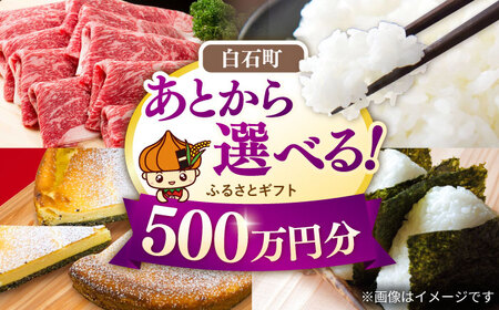 [あとから選べる]白石町ふるさとギフト 500万円分&nbsp;/ あとから寄附 あとからギフト あとからセレクト 選べる寄付 選べるギフト 寄附 500万円 5000000円 肉 米 海苔 九州 