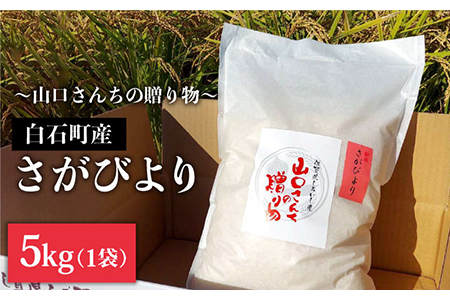 [令和5年産]特別栽培米 さがびより 5kg(白米)山口さんちの贈り物 /令和5年度産米 特別栽培米 白米 ブランド米 さがびより さがのお米 米粒が大きくしっかり お米の甘味 冷めてもおいしいお米 ごはん ご飯 米 お米 [y'scompany] 