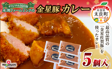 永渕ファームリンクの金星豚カレー ブランド豚 豚肉 ぶた肉 ポーク 金星佐賀豚 国産 ポークカレー カレー 金星カレー 食品 レトルト お手軽 調理 冷凍便 冷凍品 冷凍 佐賀県 太良町