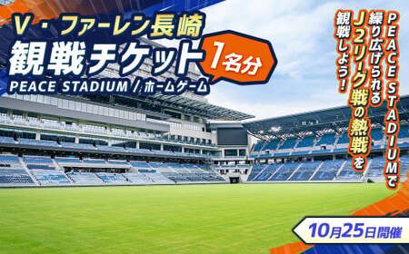 [10月25日開催]V・ファーレン長崎 PEACEスタジアム (ホームゲーム) 観戦チケット 1名分 V-VAREN J2リーグ サッカー チケット