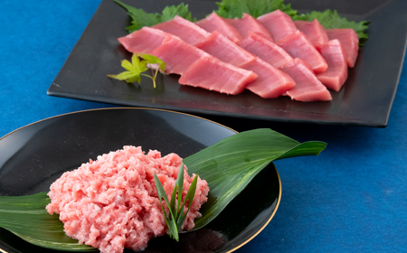 本マグロの赤身柵1本とネギトロ用1パックのセット 本マグロ 本マグロ 本マグロ 本マグロ