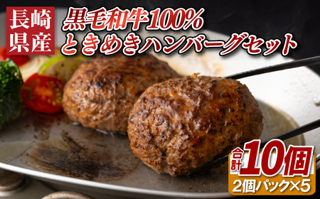 長崎県産黒毛和牛100%ときめきハンバーグセット