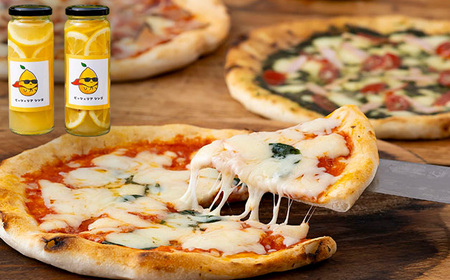 ミシュラン掲載PIZZA全部入り6枚セットと佐世保オーガニックレモネードシロップの素のセット