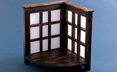 佐世保産杉間伐材飾り棚(1段)