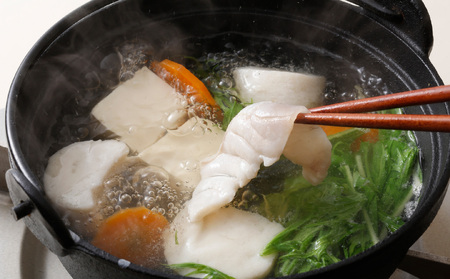 天然クエと九十九島ヒラマサのしゃぶしゃぶ