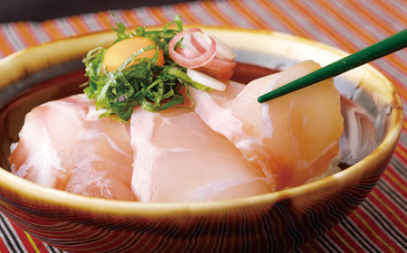 くえ漬け丼(海仙漬)とくえ茶漬け