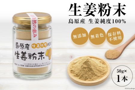 AF036島原産 生姜純度100% 生姜粉末 1本 [無添加 無着色 保存料不使用]