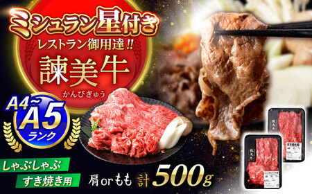 [特Aのブランド米で育てた]諫美牛 しゃぶしゃぶ・すき焼き用 500g(250g×2) / 牛肉 ぎゅうにく 和牛 牛 肉 国産 しゃぶしゃぶ すき焼き / 諫早市 / 株式会社土井農場[AHAD092]