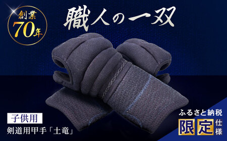【ふるさと納税限定仕様】剣道用甲手「土竜」（子供用）/ 諫早市 / 株式会社　三恵[AHEV002]