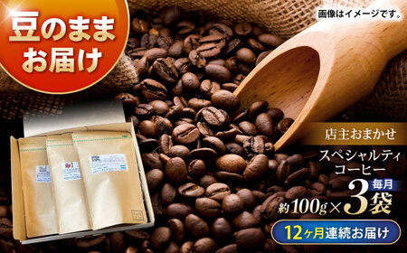 【12回定期便】自家焙煎スペシャリティコーヒーおまかせセット(豆のまま) / スペシャリティコーヒー ブレンド コーヒー / 諫早市 / R and R coffee labo [AHCJ026]