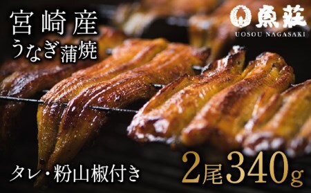 魚荘のうなぎ蒲焼き(2尾入り) / うなぎ ウナギ 鰻 蒲焼き 蒲焼 丑の日 土用の丑の日 国産 冷凍 小分け うな重 うな丼 ひつまぶし / 諫早市 / 有限会社魚荘 [AHCK002]