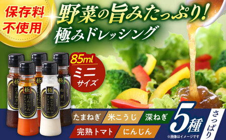 長崎の「極み」ドレッシングミニ 85ml×5本セット さっぱりサラダセット / ドレッシング 調味料 サラダ / 大村市 / おおむら夢ファームシュシュ[ACAA402]