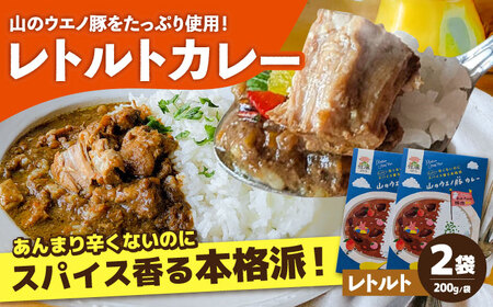 山のウエノ豚カレー(レトルトカレー)200g×2袋 大村市 /カレー 豚肉 ポーク 簡単調理/ 株式会社上野養豚 [ACBH005]