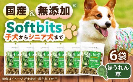 Softbits ドッグフード ほうれん草(40g×6P)/ ドッグフード 犬 いぬ ドッグ おやつ ペットフード / 大村市 / サポート[ACAM016]