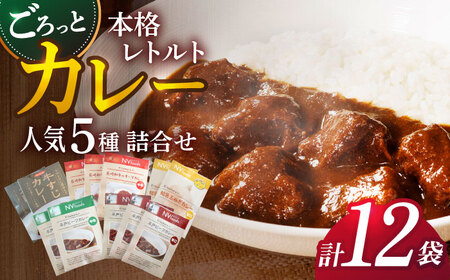 [カレー好きのためのアソートセット]カレー工房NVfoodsのカレー5種(12袋)詰め合わせセット 