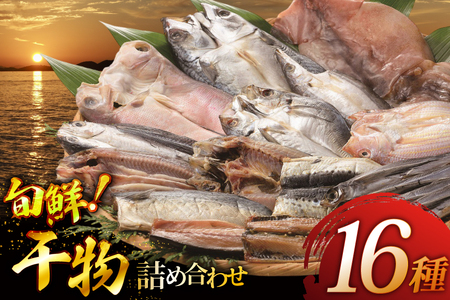 おつまみ イカ 旬魚 平戸 干物 16種 詰め合せ [森崎水産 長崎県 平戸市 hr42bgy410100]
