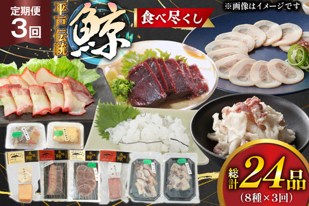鯨肉 3回定期 鯨食べつくし 8種 食べ比べセット [平戸口吉善商店 長崎県 平戸市 hr42bgy390050]