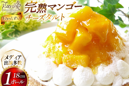 完熟 マンゴー チーズ タルト 1ホール 18cm [心優-Cotoyu Sweets- 長崎県 平戸市 hr42bgy420026]