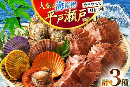 ウチワエビ えび サザエ ヒオウギ貝 平戸 海鮮 3種 盛り合わせ [平戸さくら水産 長崎県 平戸市 hr42bgy420174]