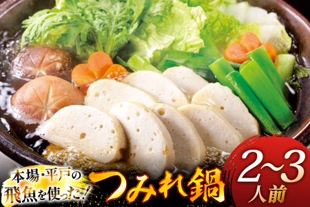 鍋セット 野菜付き 飛魚つみれ鍋 セット 2〜3人前 [ひらど新鮮市場 長崎県 平戸市 hr42bgy400014]