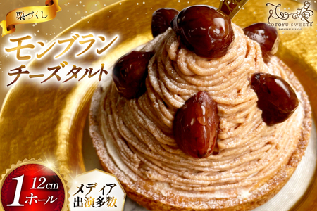 モンブラン ケーキ モンブランタルト 1ホール 12cm [心優-Cotoyu Sweets- 長崎県 平戸市 hr42bjo490187]
