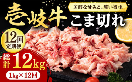 [全12回定期便] 壱岐牛 こま切れ (バラ) 1kg[壱岐市][JFE078] こま切れ こま切れ こま切れ こま切れ こま切れ