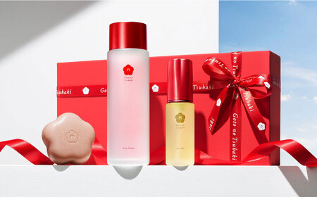 【リボン付き】五島の椿 3点セットギフトBOX スキンケア 美容 保湿 五島市/五島の椿[PEG034]