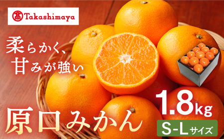 [高島屋選定品][九州屋][先行予約]原口みかん1.8kg(S〜Lサイズ)限定数100[高島屋]