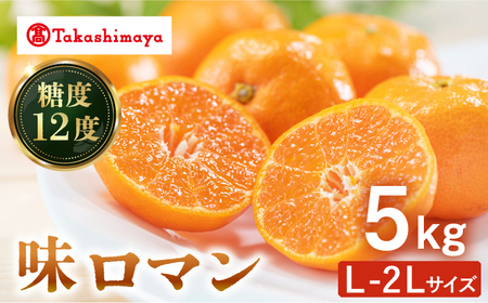 みかん [高島屋選定品][九州屋][先行予約]味ロマン5kg(L?2Lサイズ)[高島屋] [CFQ059] みかん 長崎みかん
