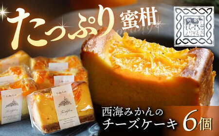 ケーキ みかん 西海みかん の チーズケーキ 6個 スイーツ お菓子 ケーキ チーズケーキ みかん 西海みかん ケーキ 贈り物 贈答 おしゃれ ケーキ みかん [自然と暮らす ぐりーん] 