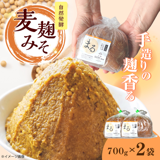麦麹みそ 700g×2袋 [CBX003] 味噌