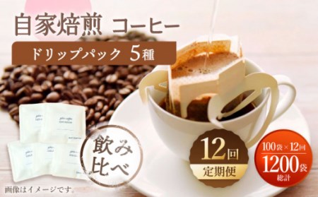 [12回定期便]ドリップバック コーヒー 計100袋[giko coffee] [CFK040] コーヒー コーヒー コーヒー コーヒー コーヒー