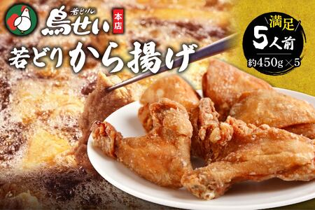 鳥せい本店の若どりから揚げ 満足5人前 [鳥せい本店 若どり から揚げ 5人前 おつまみ 晩ごはん お手軽 鶏肉 手羽 むね肉 もも肉 詰め合わせ 真空パック 冷蔵 職人技 こだわり お取り寄せ 北海道 清水町