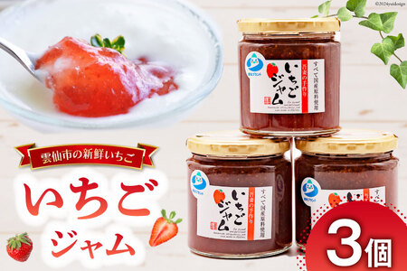 いちごジャム 3個 [吾妻農産加工組合 長崎県 雲仙市 item1933]