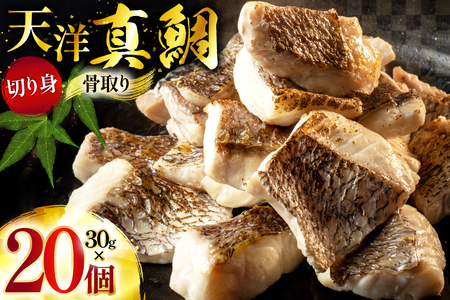 真鯛 切り身 天洋真鯛 骨取り 30g 20個入 小分け [天洋水産 長崎県 雲仙市 item2321]