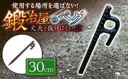 鍛造ペグ 30cm / キャンプ キャンプ用品 ペグ キャンプ場 アウトドア用品 / 南島原市 / 重光刃物鍛造工場