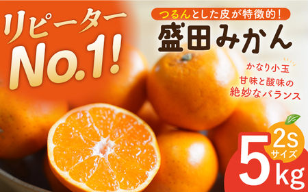 [小玉みかん]盛田みかん2S約5kg-2025年1月より発送ー[EBI013]みかん長崎みかん小玉みかん盛田みかん長崎みかん