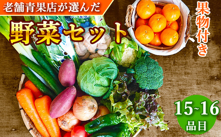野菜のプロ40年が届ける 厳選野菜セット! 野菜・フルーツ 15〜16品目 詰め合わせ