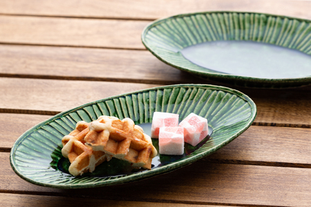 織部 皿 楕円皿 ペア 織部釉 [抱星窯 長崎県 東彼杵町 hs42bag390009]