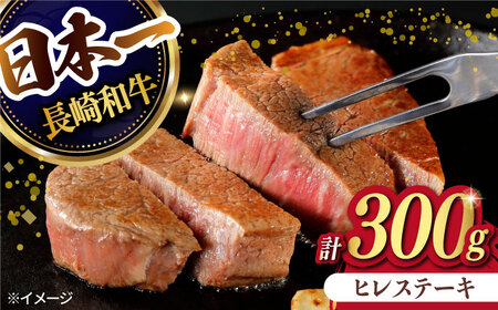 [日本一の赤身肉] ヒレステーキ 長崎和牛 計300g (150g×2枚)[肉のマルシン] [FG09] ヒレステーキ 肉 ヒレステーキ 牛肉 ヒレステーキ 赤身 ヒレ ステーキ 焼肉 ヒレステーキ