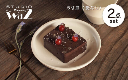 【波佐見焼】KINU 5寸皿 2点セット（艶なし）【studio wani】[MB78]