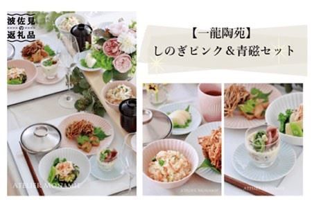 [波佐見焼]ふるさと納税限定!しのぎ プレート 茶碗 小皿 含む ペア10点セット 食器 皿 [一龍陶苑] [CC02] 波佐見焼