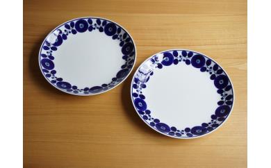 [白山陶器][BLOOM]ブルーム ディナープレート(リース)2枚セット 食器 皿 [波佐見焼] [TA08] 波佐見焼