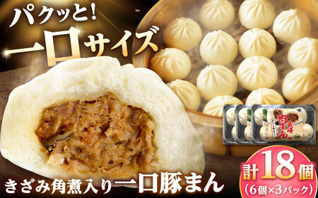 角煮入り一口豚まん6個入り×3セット/角煮家こじま
