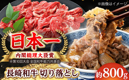 [大自然の贈り物!]長崎和牛 切り落とし 約800g[ながさき西海農業協同組合] [DBV009]