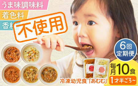 【全6回定期便】冷凍幼児食あむむ10食セット[QBX007]