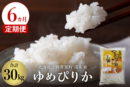[6か月定期便]北海道産米 ゆめぴりか5kg me047-003-t6c