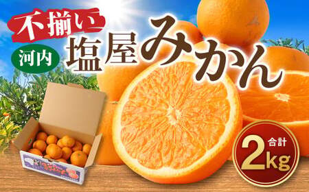 ＜2026年1月発送予定＞【不揃い】選べる 河内 塩屋みかん 2kg 青島みかん 熊本 国産 みかん 蜜柑 ミカン 果物 くだもの フルーツ 