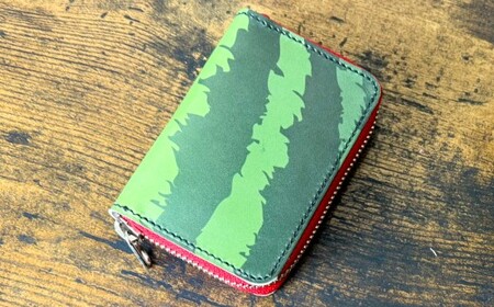 スイカ柄コインケース ファッション お洒落 オシャレ コインケース ケース 財布 コンパクト 小銭 小銭入れ 小物 スイカ柄